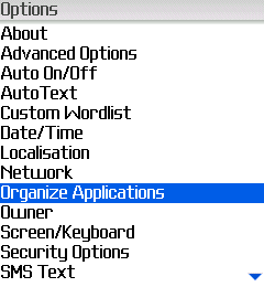 BlackBerry Screen Shot