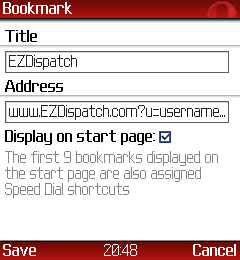 BlackBerry Screen Shot